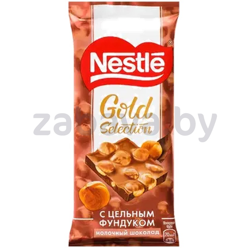 Шоколад Nestle, Gold Selection, фундук, 75 г