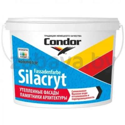 Краска водно-дисперсионная Condor Fassadenfarbe-Silacryt, 15 кг