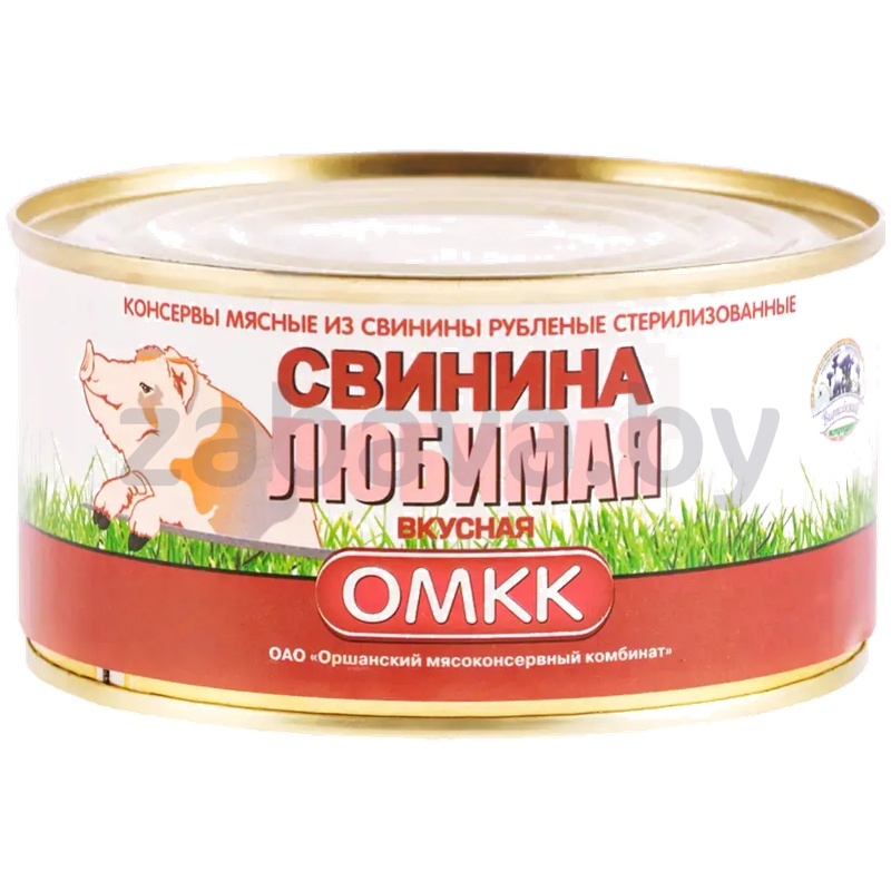 Консервы мясные «Свинина любимая», вкусная, ОМКК, 325 г