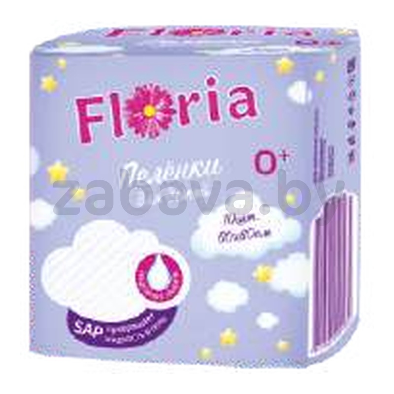 Впитывающие пелёнки Floria SAP, 60 × 60 см, 10 шт.