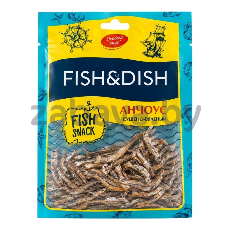 Анчоус Fish&Dish, сушено-вяленый, 40 г