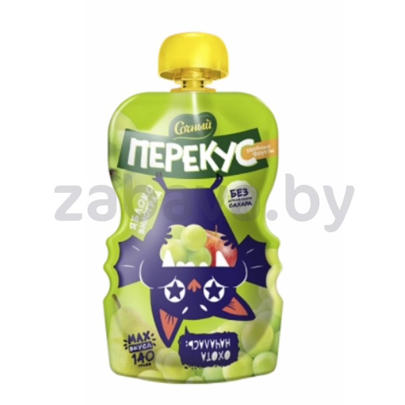 Пюре «Сочный перекус», яблоко-виноград, 140 г