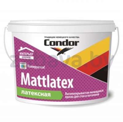Краска Condor Mattlatex, 15 кг, белая