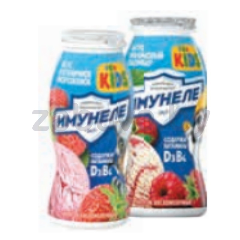 Напиток «Имунеле Kids», к/м, малин. пломбир, 100 г