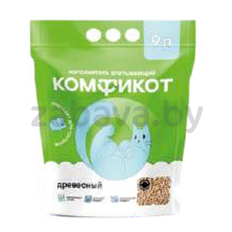 Древесный наполнитель «Комфикот», 9 л, 3 кг