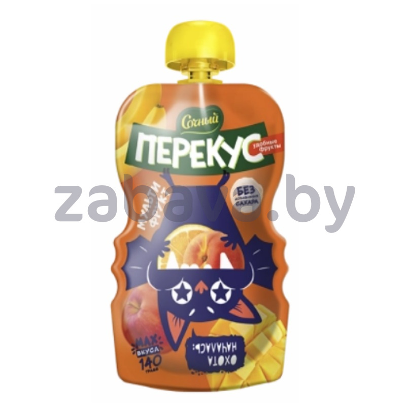 Пюре «Сочный перекус», 140 г, мультифрукт