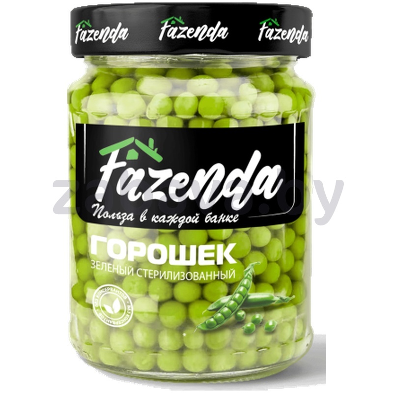 Горошек зеленый консервированный Fazenda, 450 г