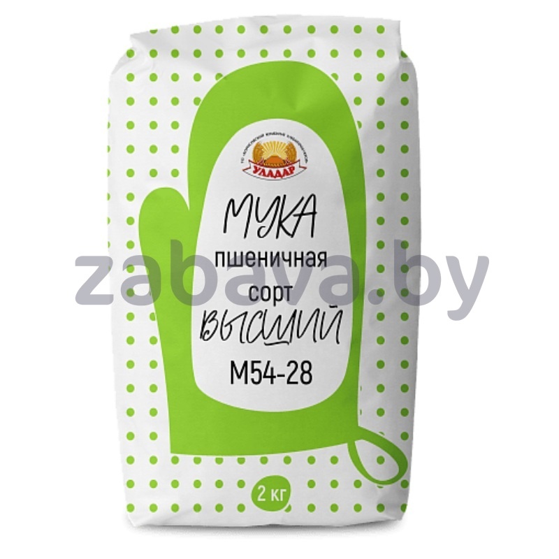 Мука пшеничная «Уладар» «Премиум», М54-28, в/с, 2 кг