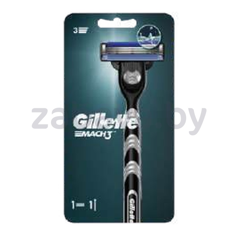 Бритвенный станок Gillette Mach3 с одной кассетой