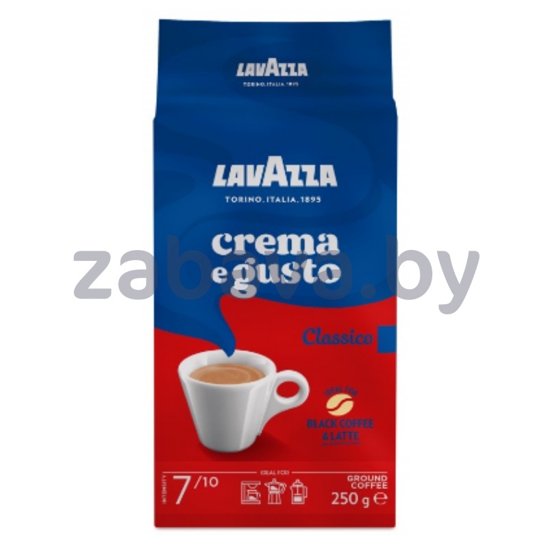 Кофе молотый Lavazza Crema e Gusto Classico, Италия, 250 г