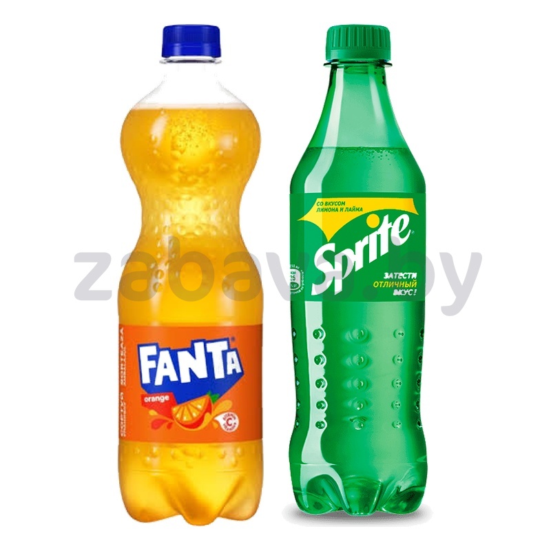 Напиток Sprite или Fanta апельсин, 0,5 л