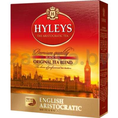Чай черный Hyleys «Английский аристократический», 100 пакет.