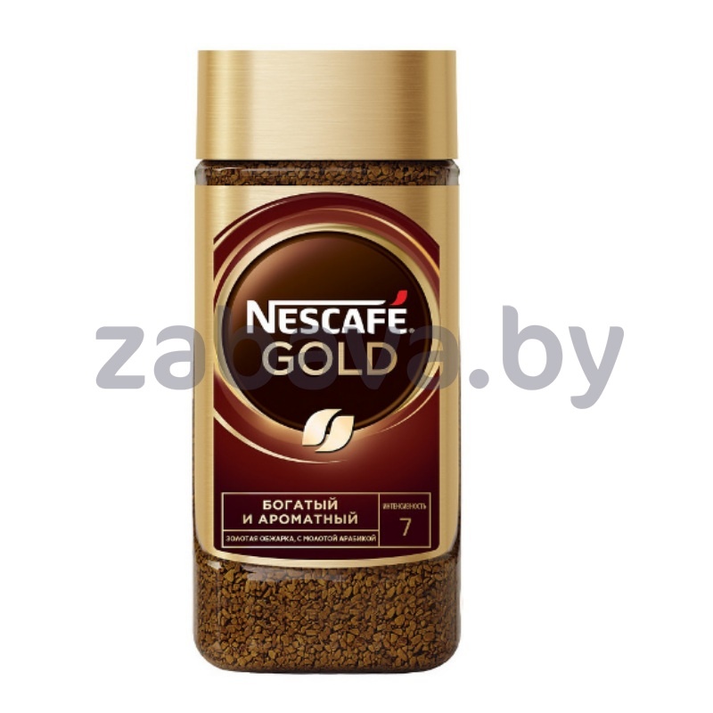 Кофе Nescafe Gold, раств. с молот. арабикой, 190 г