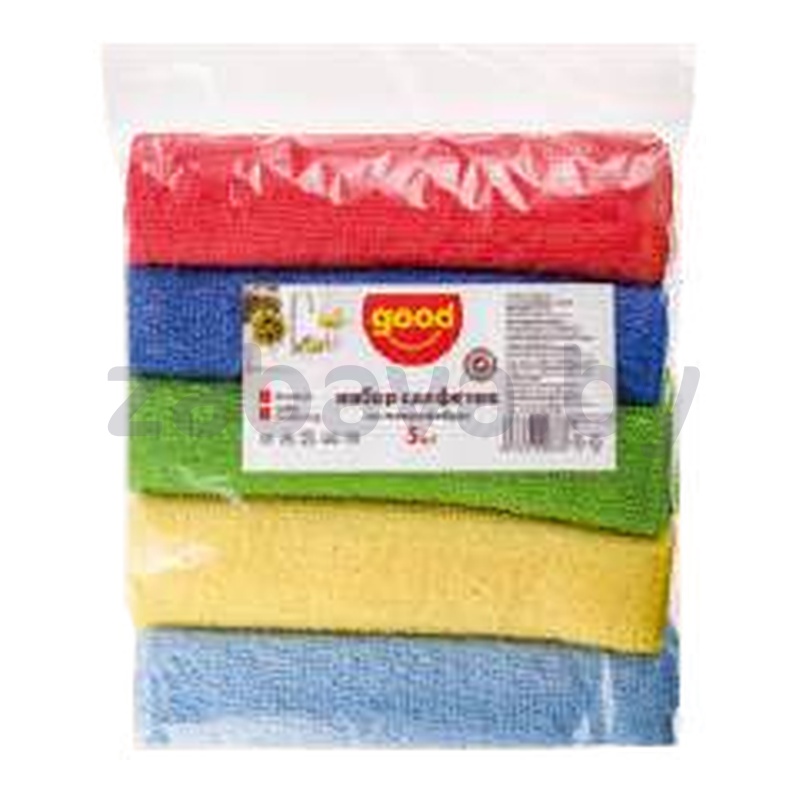 Салфетки Good из микрофибры, 5 шт.