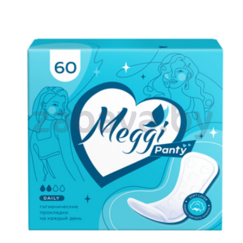 Гигиенические прокладки Meggi Panty, 60 шт.