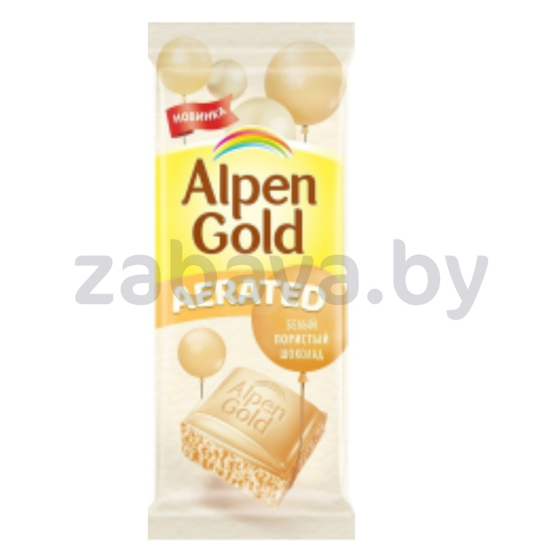 Шоколад Alpen Gold, белый, порист., 75 г