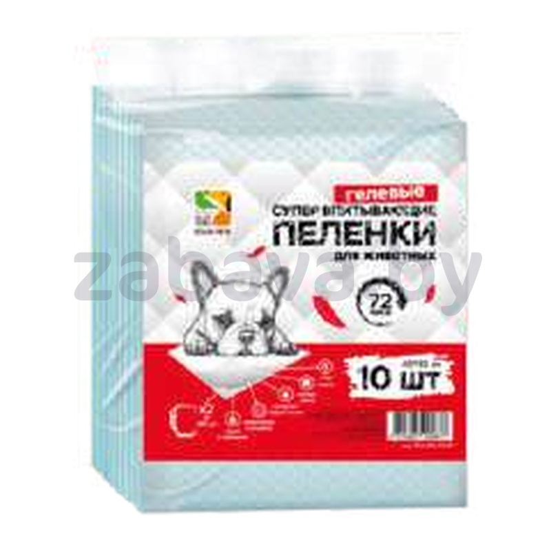 Пелёнки Four Pets для животных, 45 × 33 см, 10 шт.
