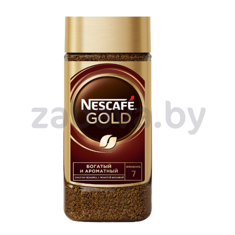 Кофе Nescafe Gold, раств. с молот. арабикой, 190 г