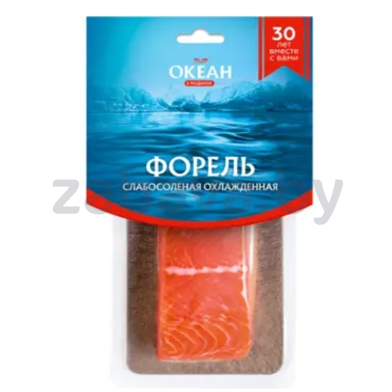 Форель классическая «Океан в подарок», филе-кусок с кожей, с/с, в/у, 200 г