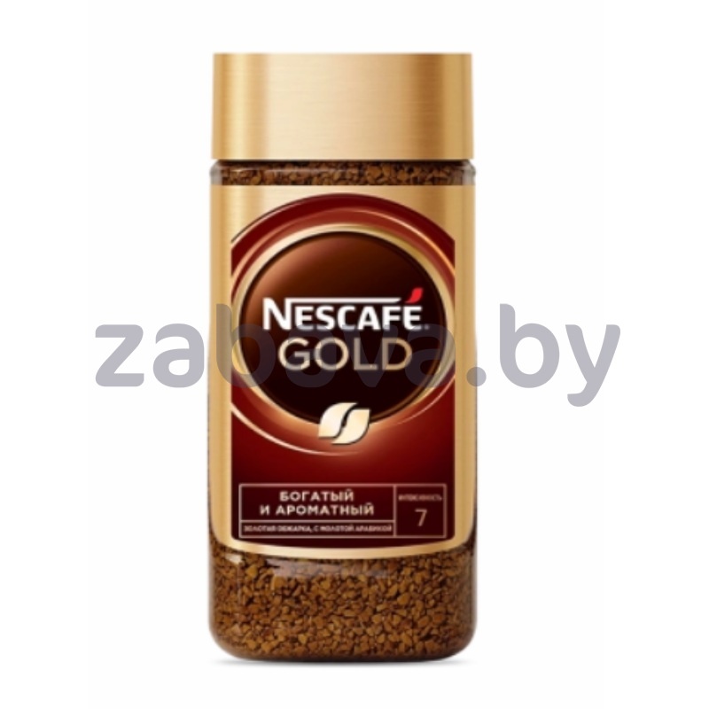 Кофе Nescafe Gold, сублимированный, с добавлением молотого кофе, 95 г