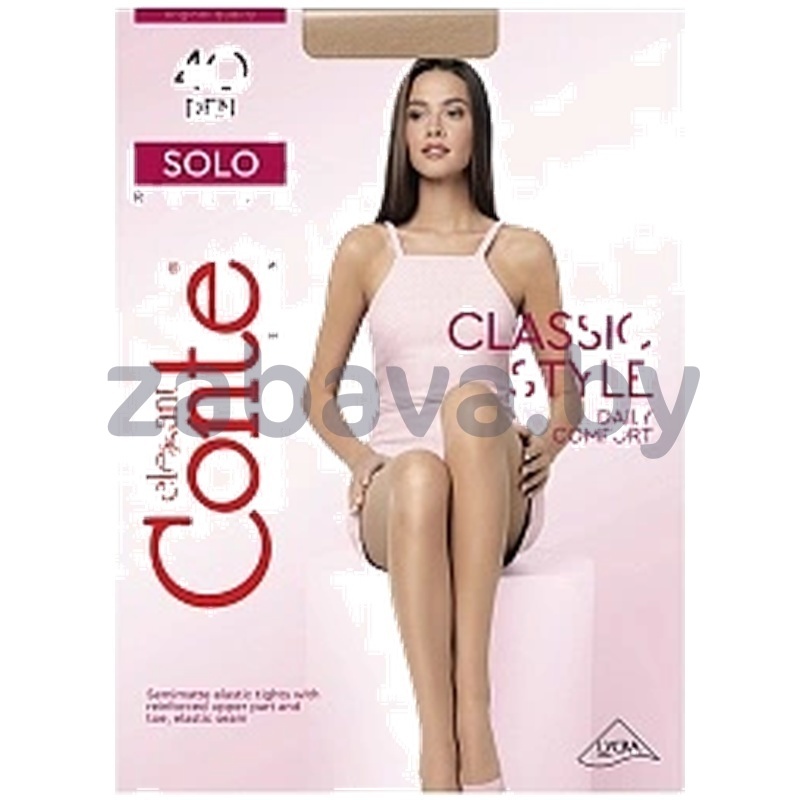 Колготки женские Solo, 40 ден, р-р 3/4, bronz или nero