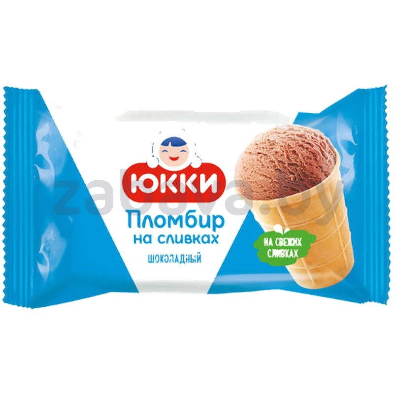 Мороженое «Юкки», пломбир, шоколад, РБ, 75 г