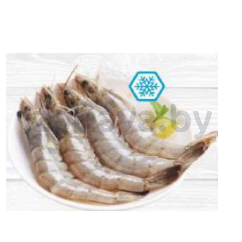 Креветки Vici, белоногие, в панцире, с/г, с/м, 50/70, 1 кг