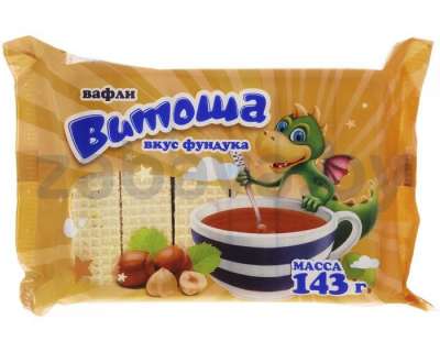 Вафли «Витоша», со вкусом фундука или миндаля, 143 г