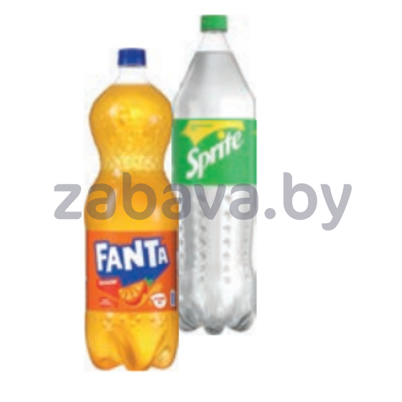 Напиток Sprite или Fanta апельсин, 2 л