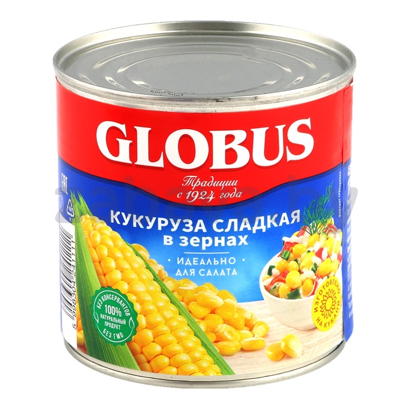 Кукуруза сладкая Globus, 425 мл/400 г