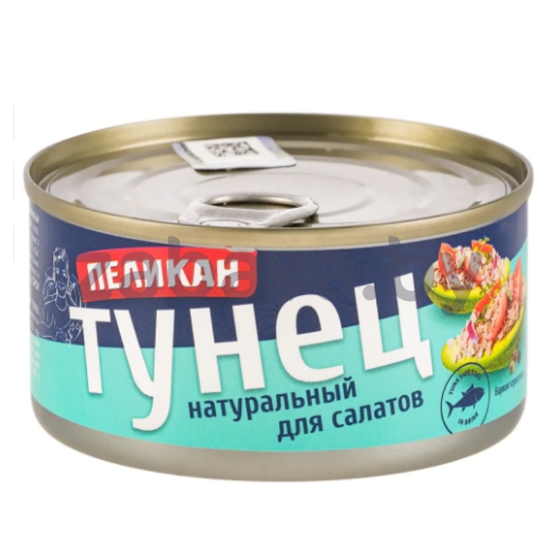 Тунец «Пеликан» для салатов, натур., 185 г
