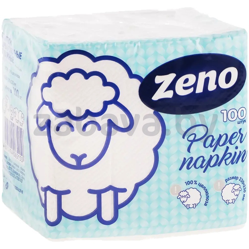 Салфетки Zeno, бумажные, 100 шт.