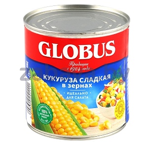 Кукуруза сладкая в зернах Globus, 340 г