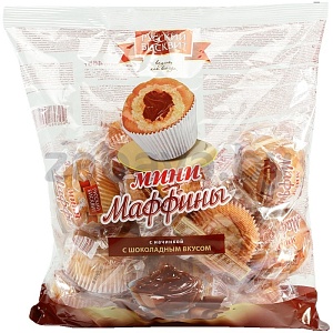 Мини-маффины «Русский бисквит» с шокол., 465 г