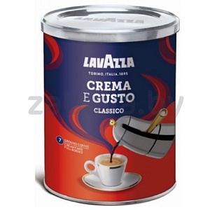 Кофе молотый Lavazza Crema e Gusto, ж/б, 250 г