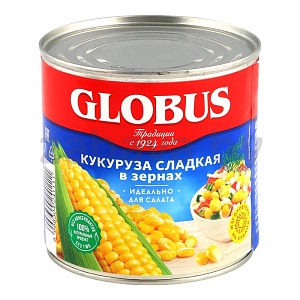 Кукуруза сладкая Globus, 425 мл/400 г