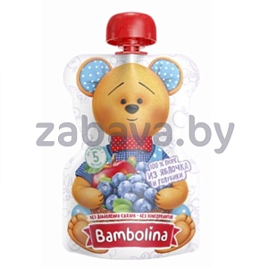 Пюре Bambolina, в ассортименте, 100 г
