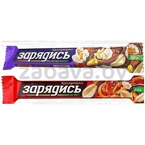 Батончик «Зарядись» в молочн. шоколаде, 40 г