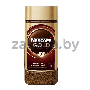 Кофе Nescafe Gold, раств. с молот. арабикой, 190 г