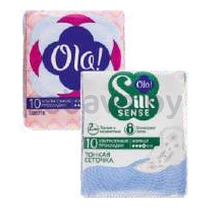 Прокладки Ola! Silk Sense Normal или Ultra Normal, 10 шт.