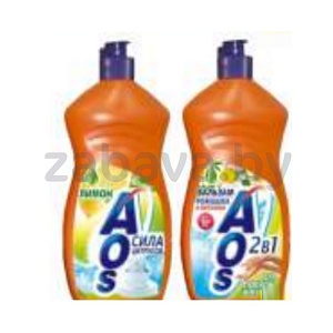 Средство для мытья посуды Aos, 450 г, ромашка/лимон