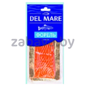 Форель Del Mare, филе-кусок, соленая, 200 г