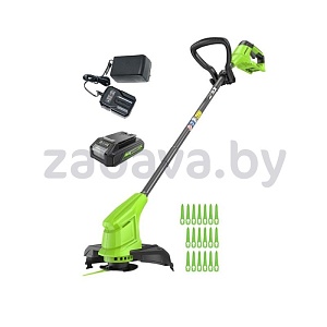 Аккумуляторный триммер Greenworks G24LT251 24 В (АКБ 2 А·ч + ЗУ)