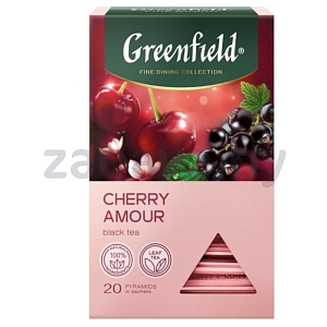 Чай черный Greenfield, Cherry Amour, 20 пак.