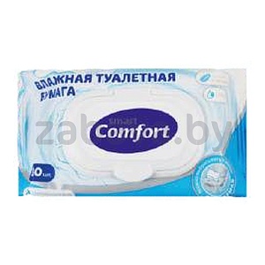 Влажная туалетная бумага Comfort Smart, 80 шт.