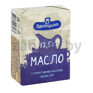 Масло сливочное «Здравушка», 82,5%, 180 г