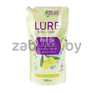 Жидкое мыло Lure, с экстрактом оливы, 1 л