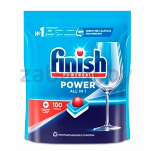 Средство д/мытья посуды в ПММ Finish Powerball All in1 Max, 100 табл.