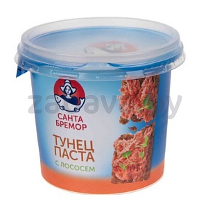 Паста «Санта Бремор» с тунцом и лососем, 140 г