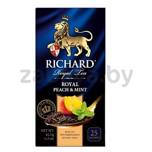 Чай Richard Royal, Peach&mint, 25 пакетиков